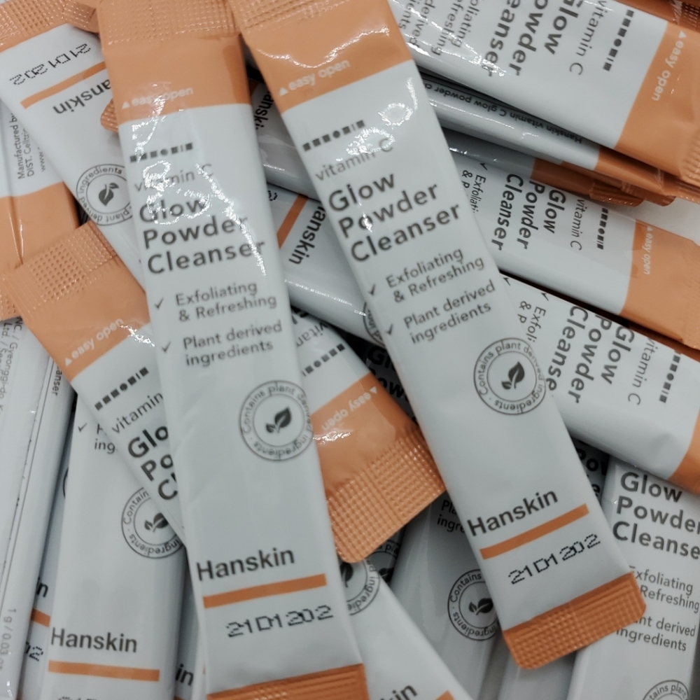 365 Packets HANSKIN Vitamin C Glow Powder Cleanser Exfoliating Korean Skincare